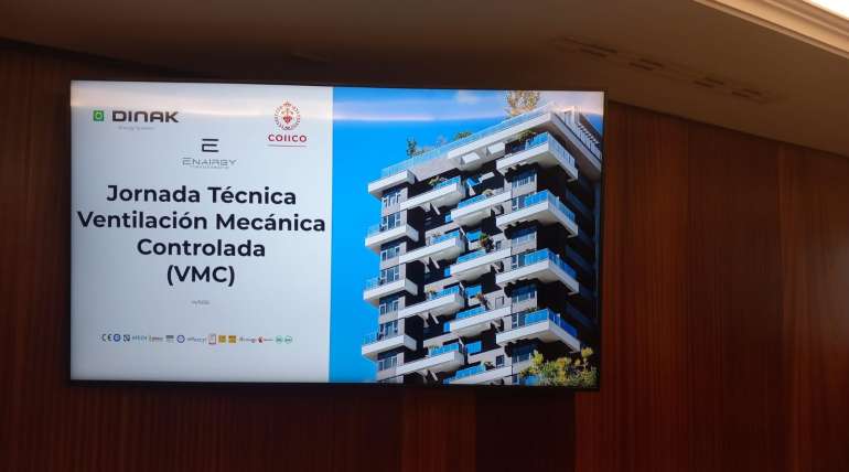 Jornada Técnica sobre Ventilación Mecánica Controlada (VMC) junto a DINAK en el COIICO